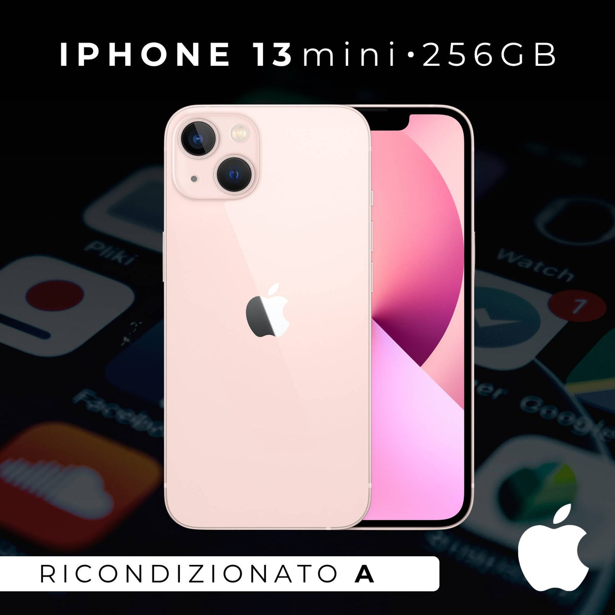 Apple iPhone 13 mini 256GB Rosa Ricondizionato Grado AA++