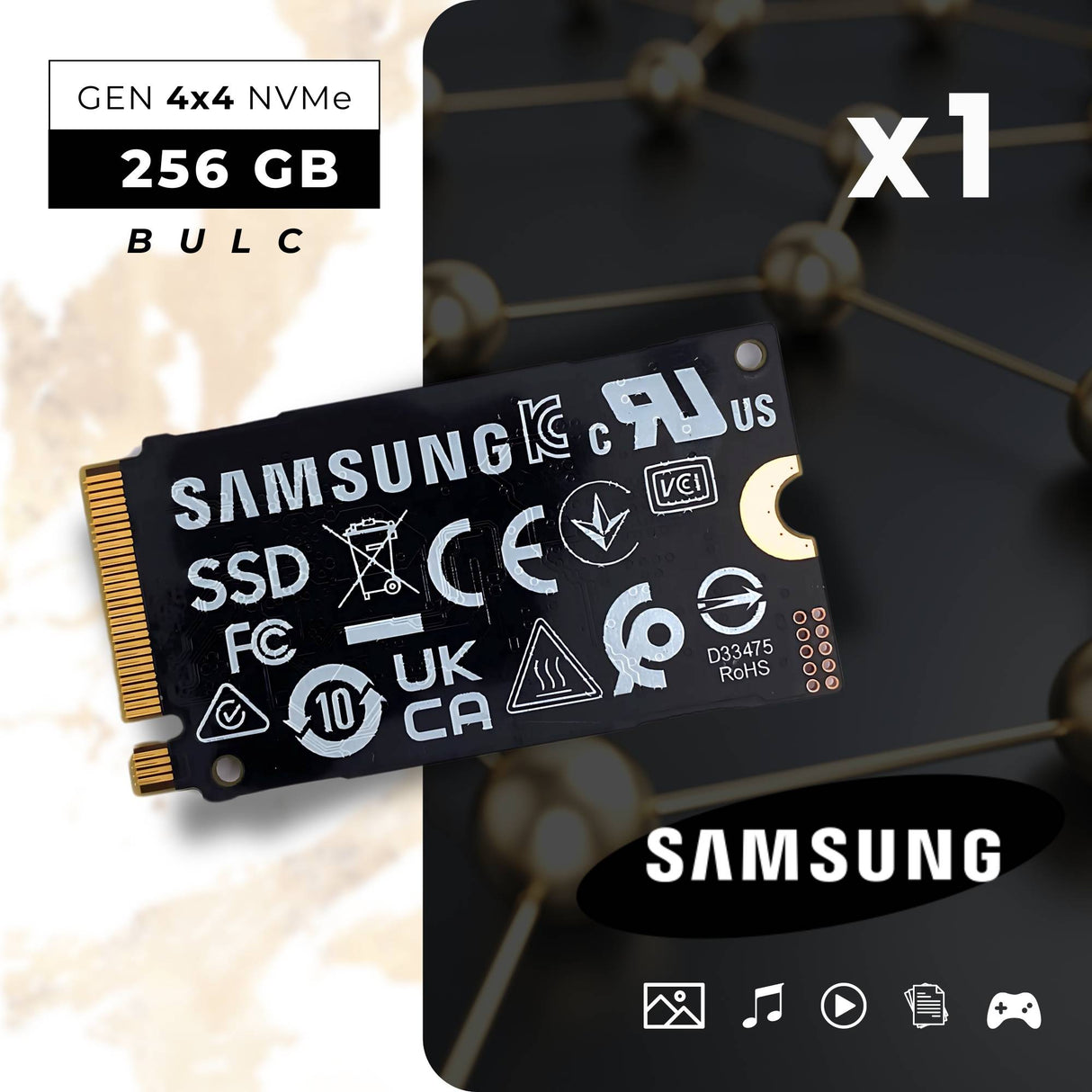 Samsung - SSD memoria M.2 PCIe 3.0 256GB NVMe Nuova Bulk