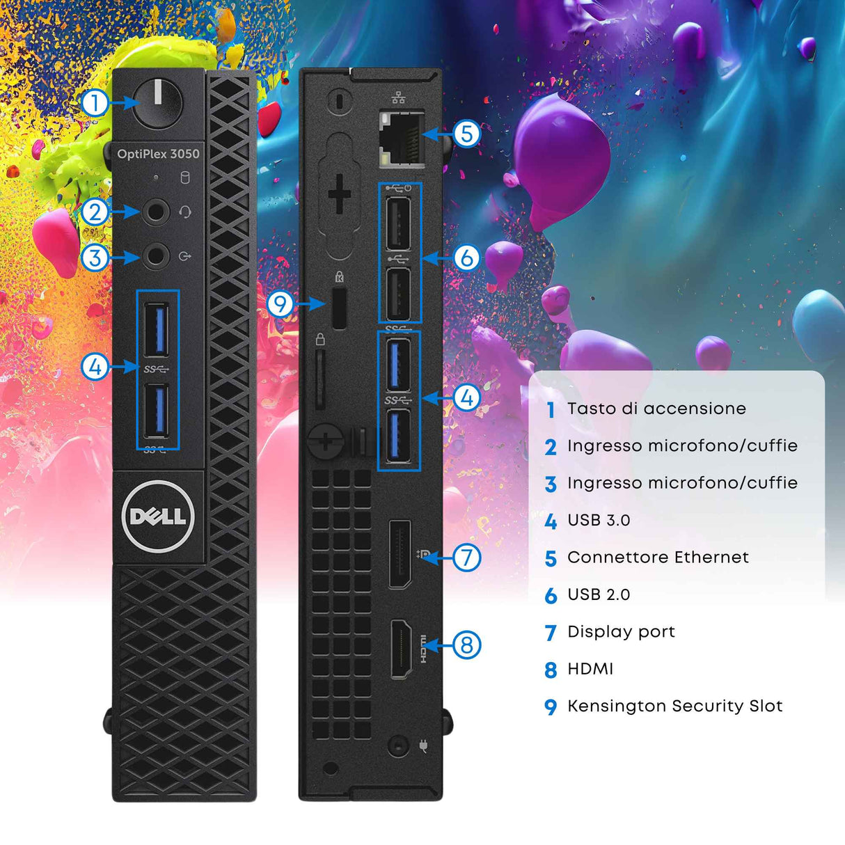 Dell 3050 Micro i5-7500T 16Gb SSD 512Gb Win 10 Libre + Monitor Dell E2016H 20"