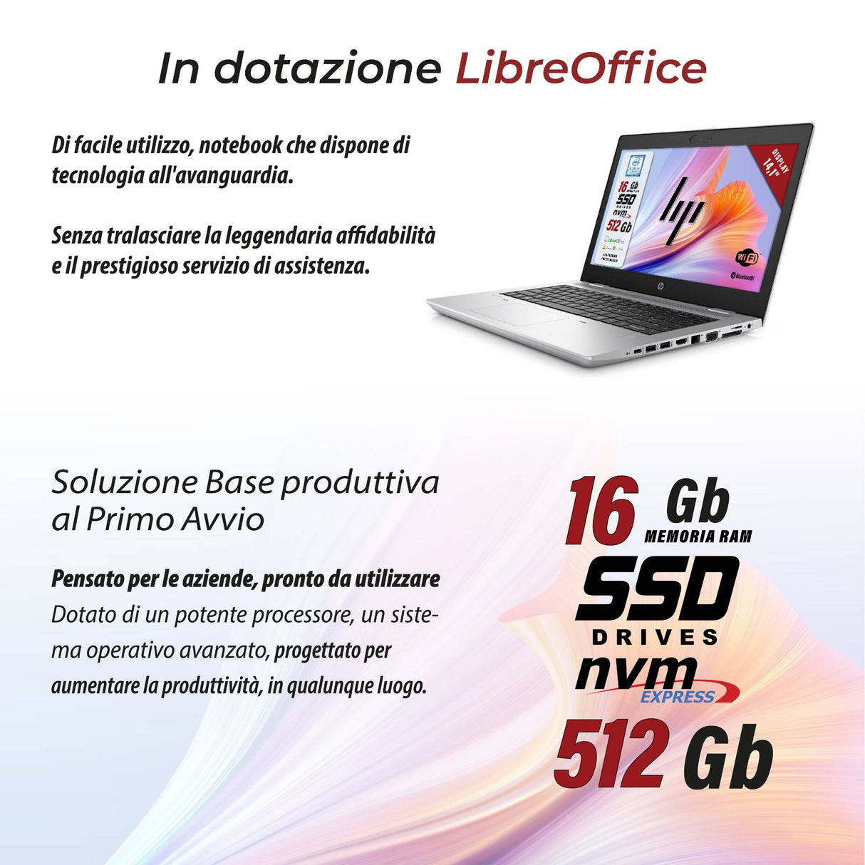 Notebook Pc Portatile HP Probook 640 G5 i5-8265u 14,1" Ram 16GB SSD 512GB Win 10 Pro