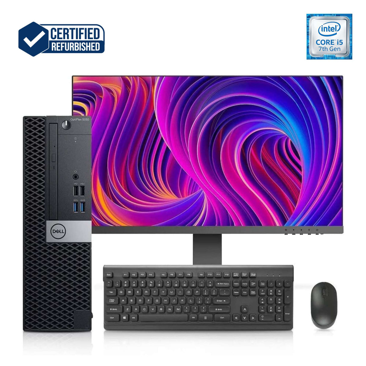 Pc Computer Desktop Fisso Dell 5050 SFF i5-7500 Ram 32GB SSD 512GB Win 10 Pro