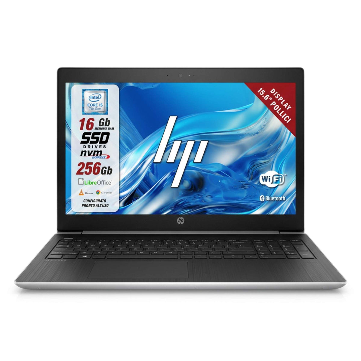 Notebook Pc Portatile HP Probook 450 G5 i5-7200U 15,6" Ram 32GB SSD 1TB Win 10 Pro
