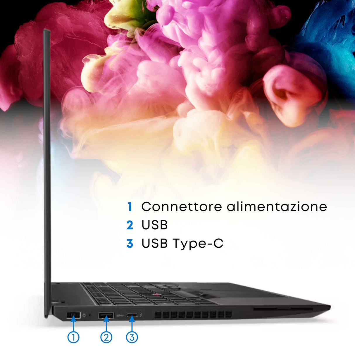 Notebook PC Portatile Lenovo T570 i5-6300U Ram 16GB SSD 512GB 15,6" Win 10 Pro10 Libre