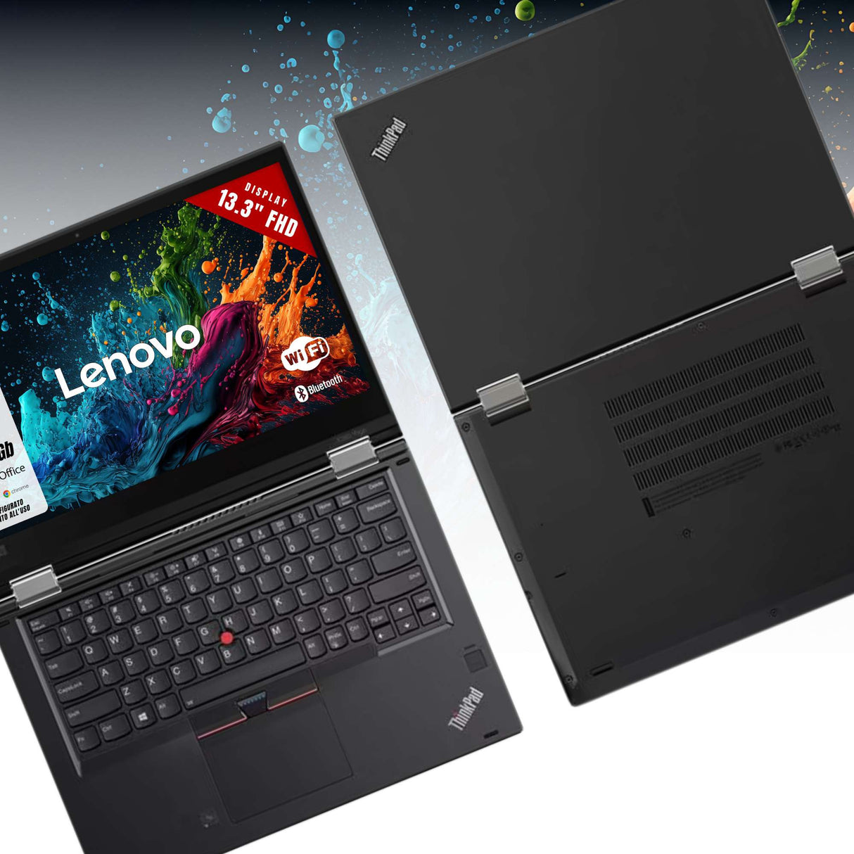 Notebook Pc Portatile Lenovo Yoga X380 13,3" i7-8650U Ram 16GB SSD 256GB Win