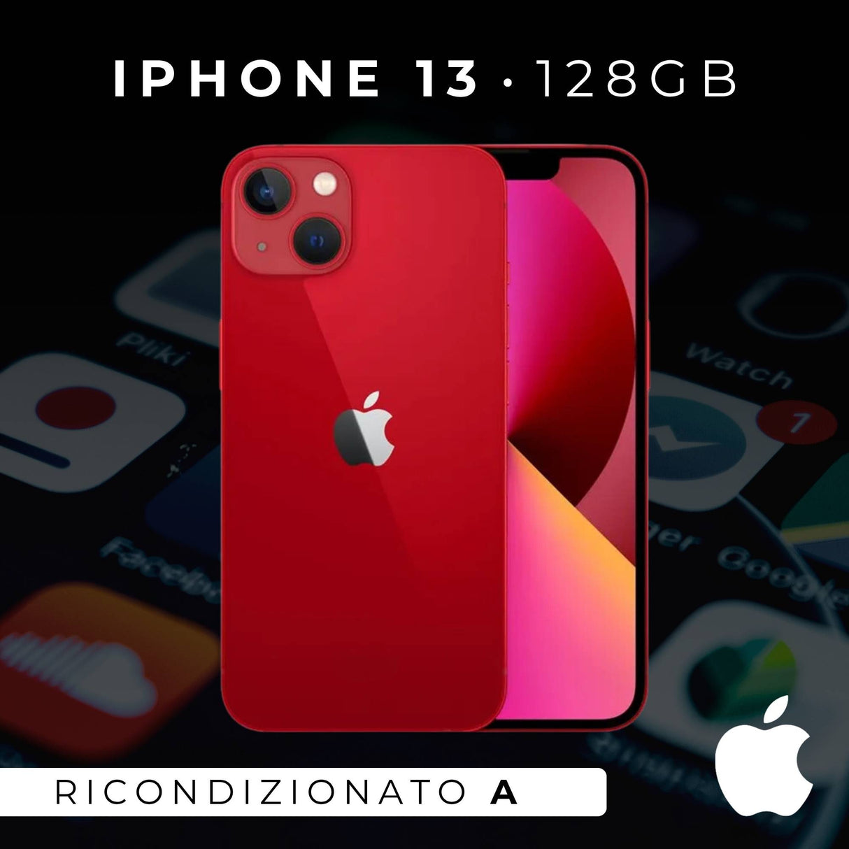 Apple iPhone 13 128GB Rosso Ricondizionato Grado A