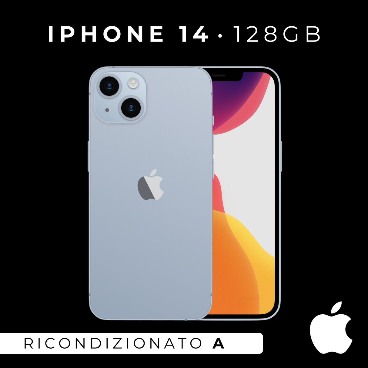 Apple iPhone 14 128Gb Azzurro Ricondizionato - Ottimo