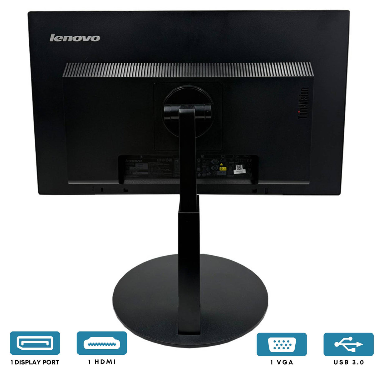 Monitor Lenovo ThinkVision T2424PA 24" 1920x1080 Full HD USB 3 VGA HDMI Display Port