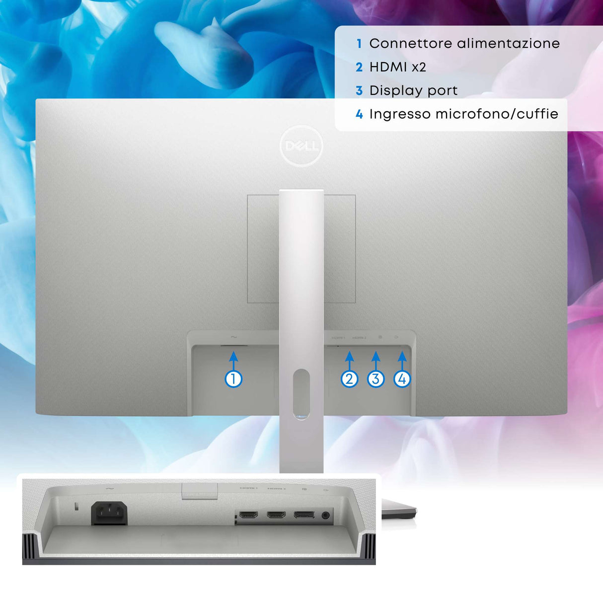 DELL 7070 Ultra i5-8265u Ram 8Gb SSD 256Gb Win 11 Libre + MONITOR 27" FHD + Mouse Tastiera