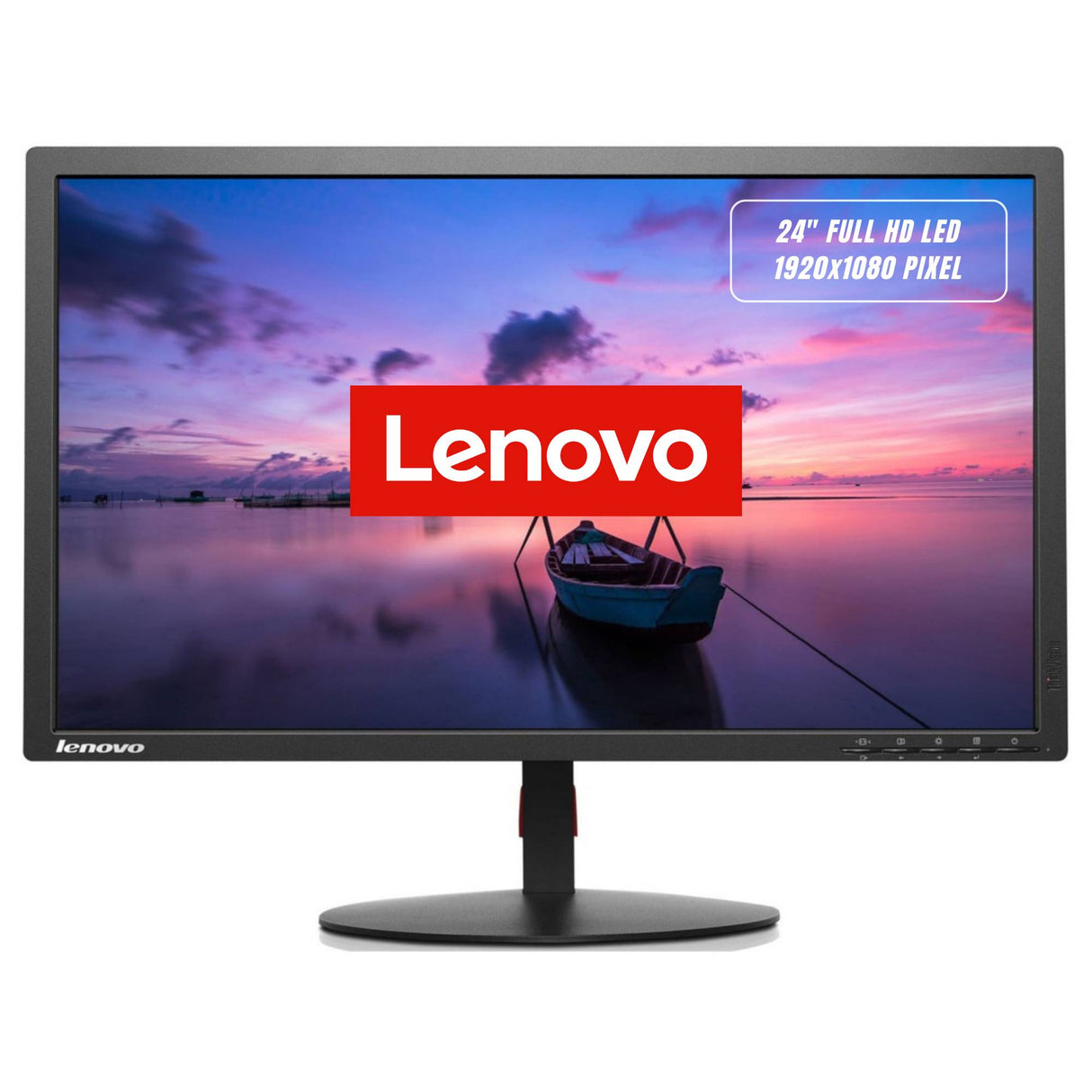 Monitor Lenovo ThinkVision T2424PA 24" 1920x1080 Full HD USB 3 VGA HDMI Display Port