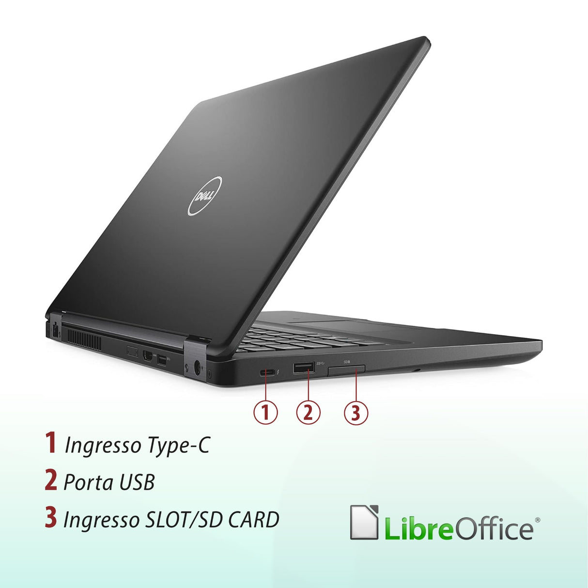 Notebook Pc Portatile Dell Latitude 5480 i5-6300U 14" Ram 8 GB 256 GB SSD Win 10 Pro