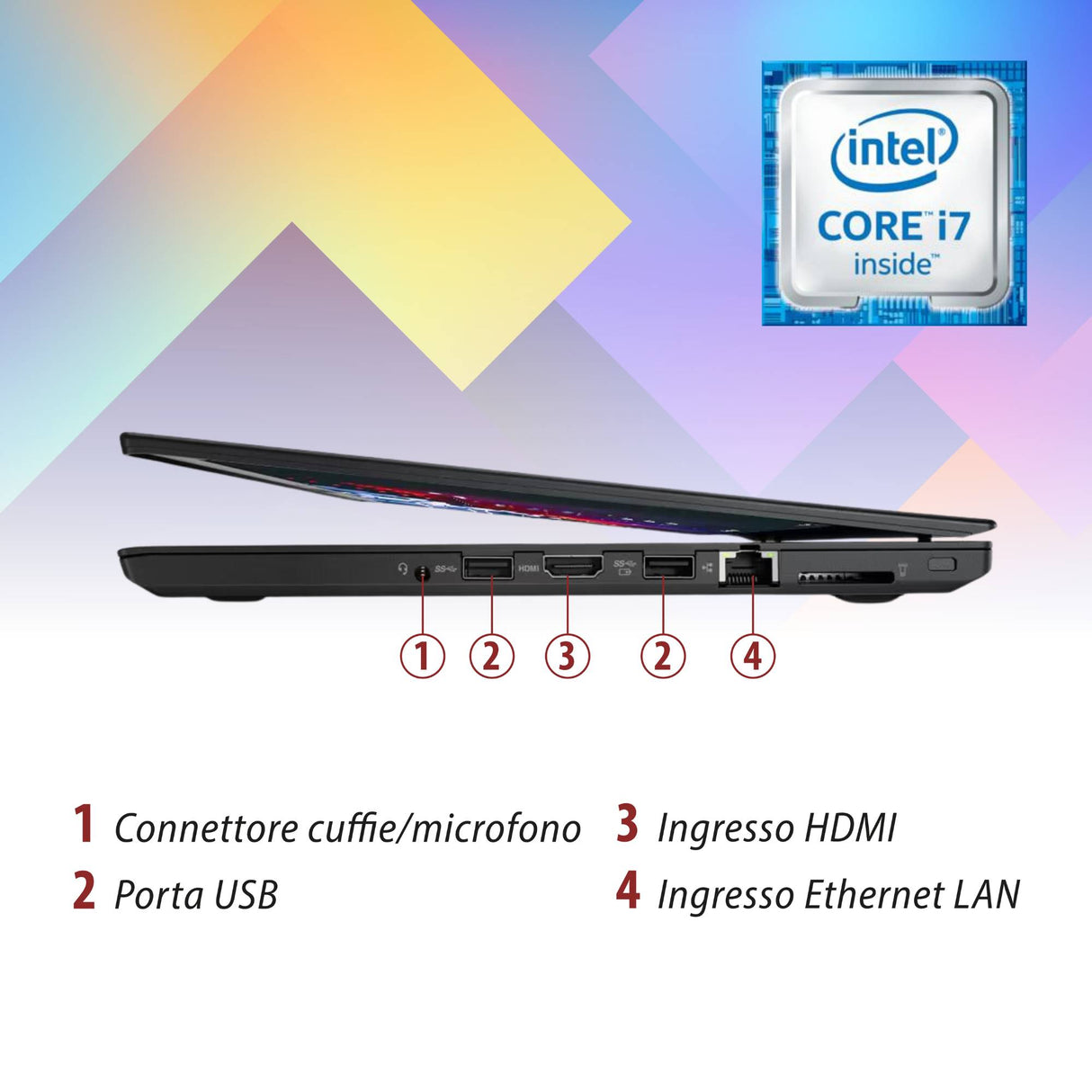 OIL - Lenovo T470 Core i7-7600U RAM:32GB-SSD:1000GB 14" W10 Libre + Finger Print