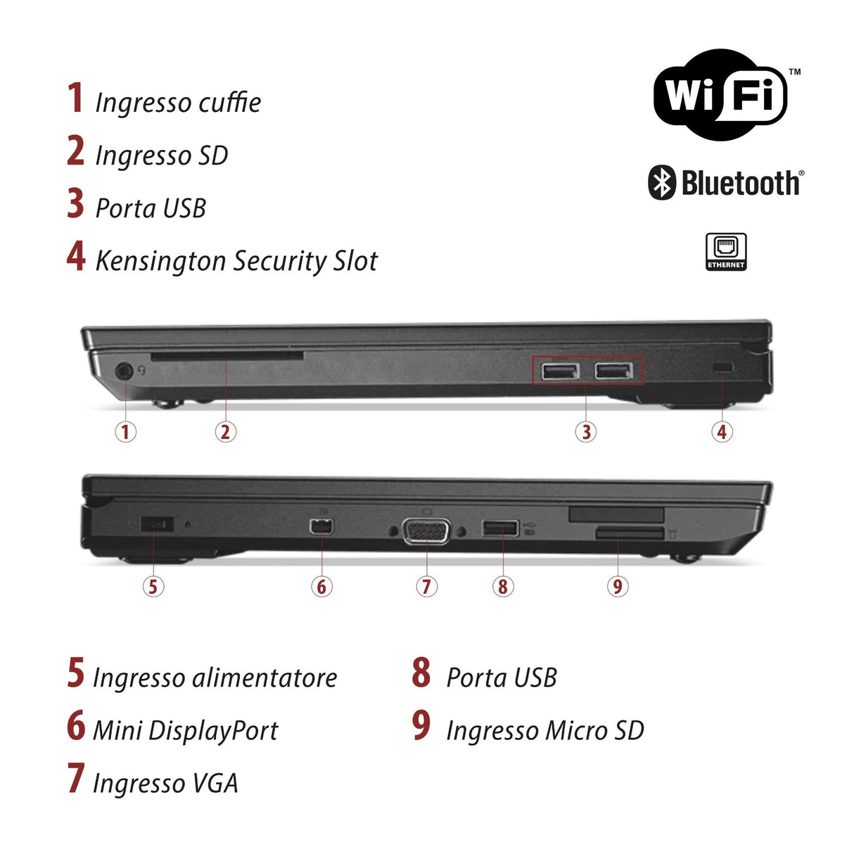 Notebook Pc Portatile Lenovo ThinkPad L570 i5-7200U 15,6" Ram 32GB 1TB SSD Win 10 Pro