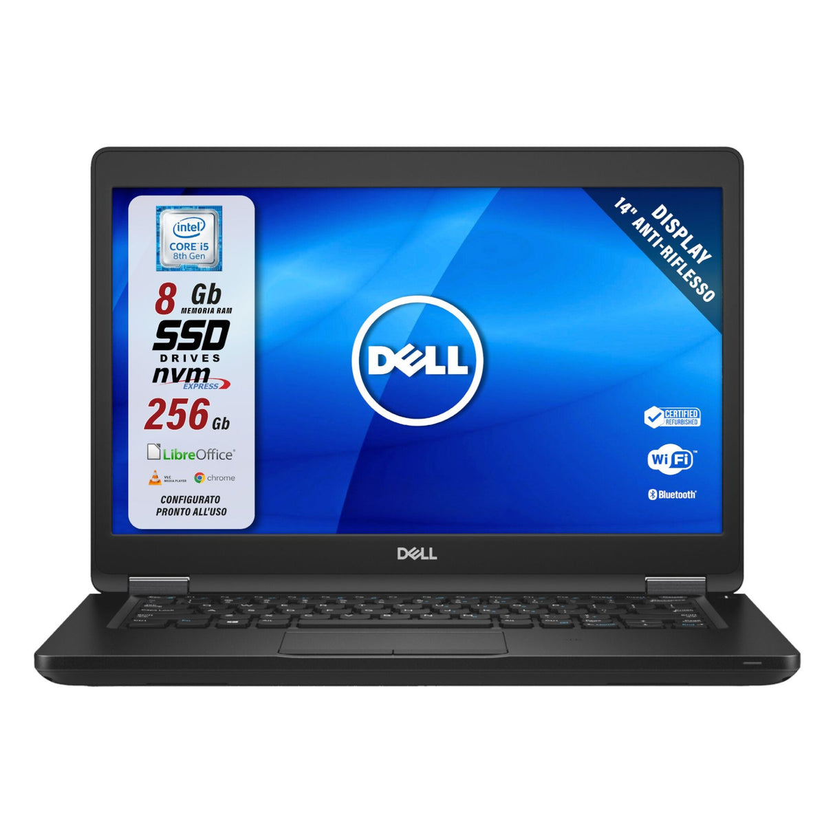 Notebook Pc Portatile Dell Latitude 5490 i5-8250u 14,1" Ram 8GB SSD 256GB Win 10 Pro