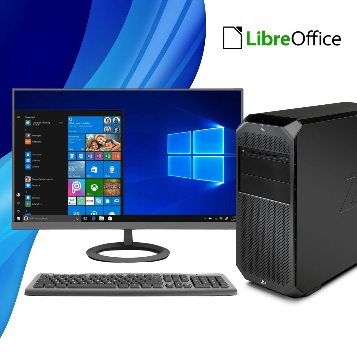 PC Computer Desktop Fisso HP Z4 G4 W-2133 Ram 32GB SSD 512GB Win 11 Pro Tower WorkStation