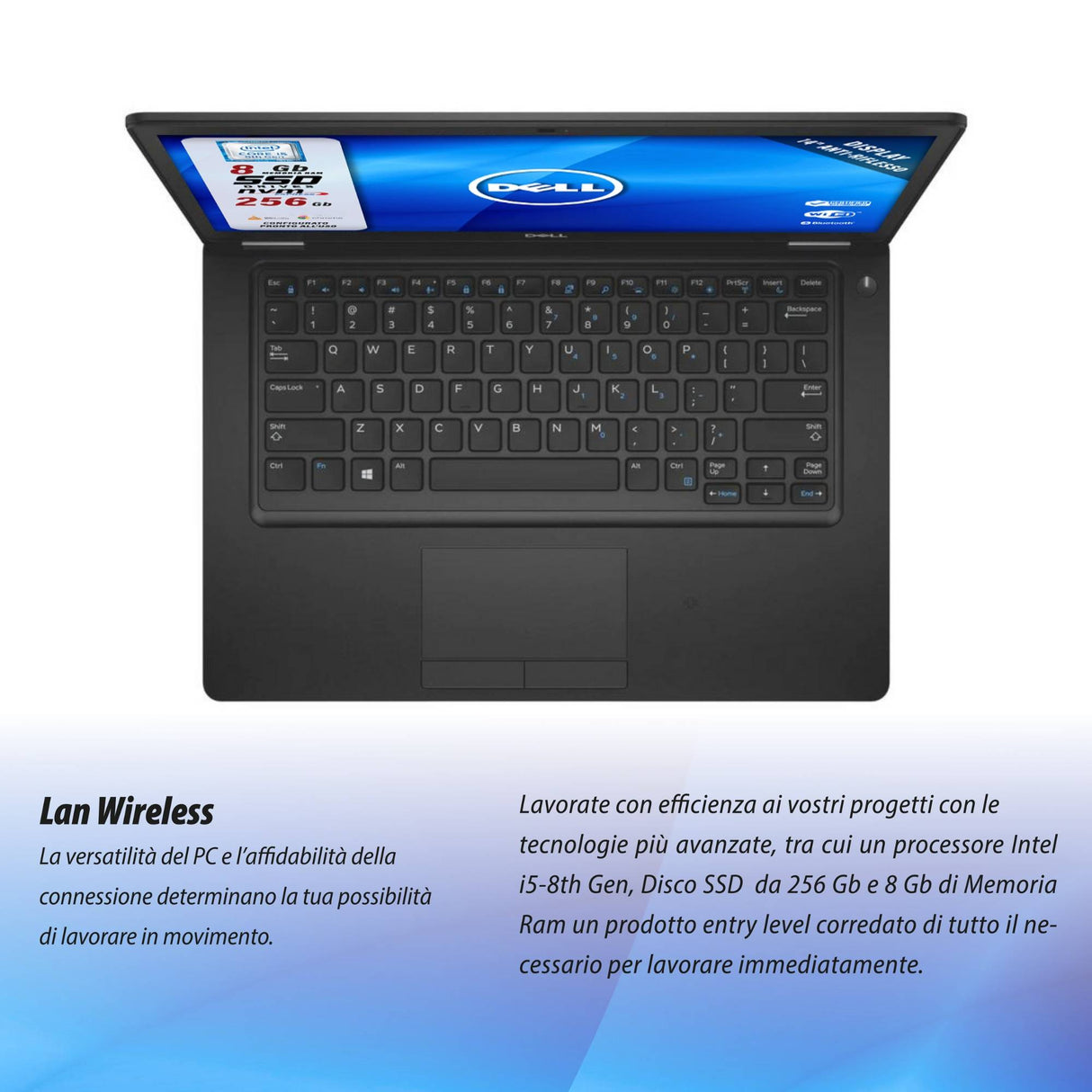 Notebook Pc Portatile Dell Latitude 5490 i5-8250u 14,1" Ram 8GB SSD 256GB Win 10 Pro