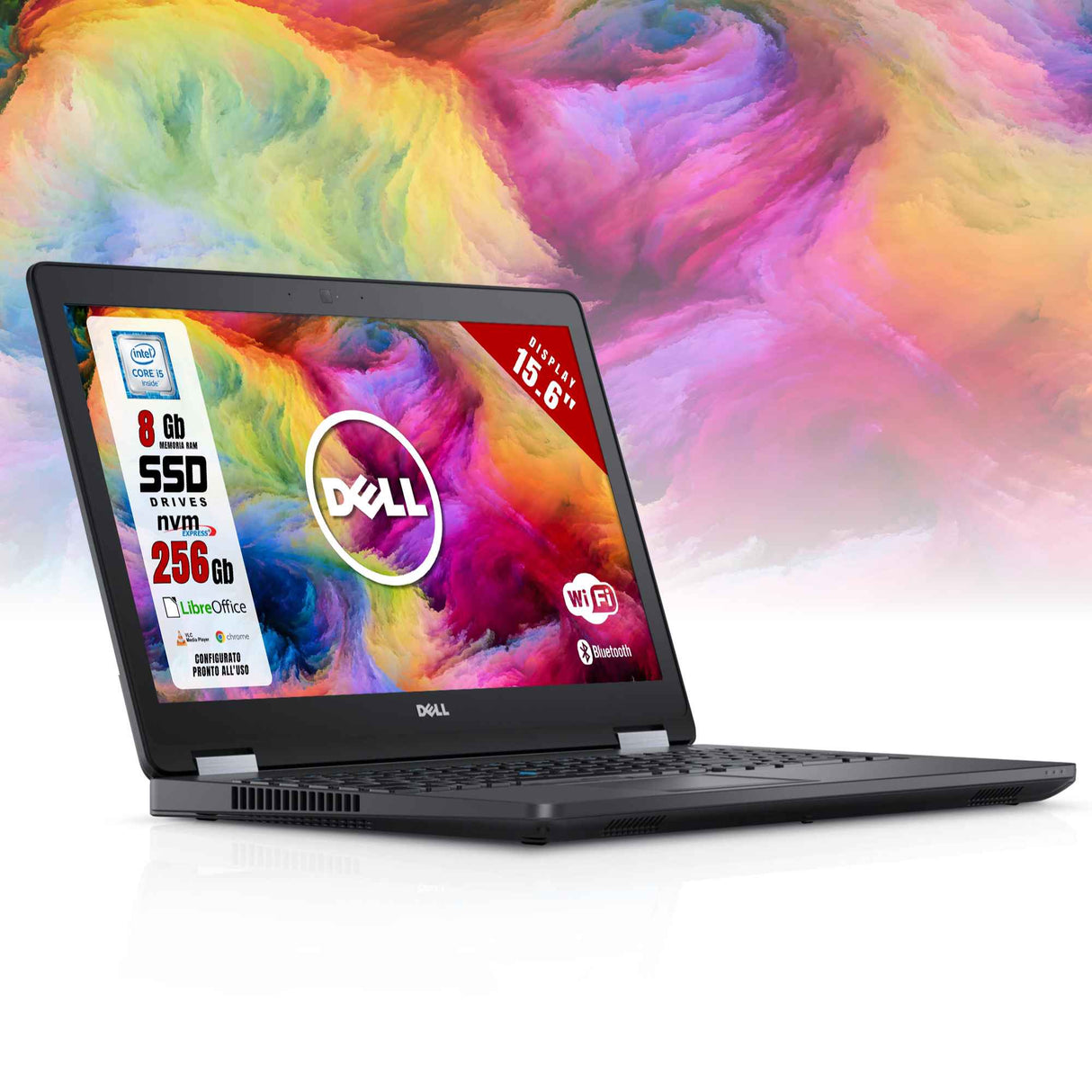 Notebook Pc Portatile Dell 5470 i5-6200u Ram 8GB SSD 256GB 14,1" HD Win 10 Pro