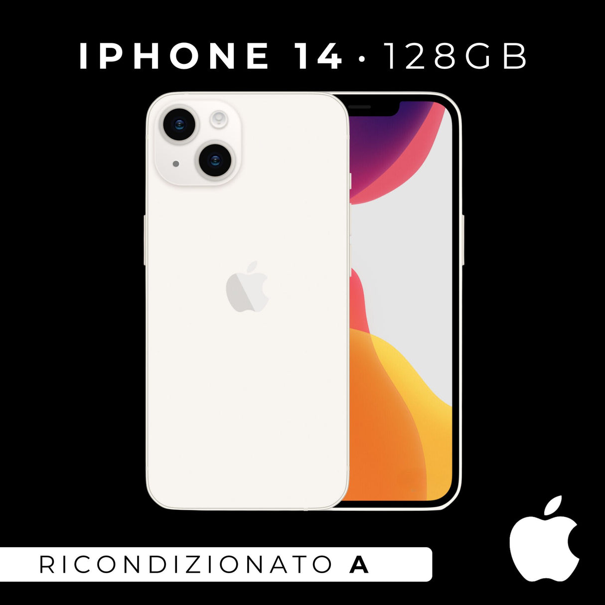 Apple iPhone 14 128GB Bianco Ricondizionato - Ottimo