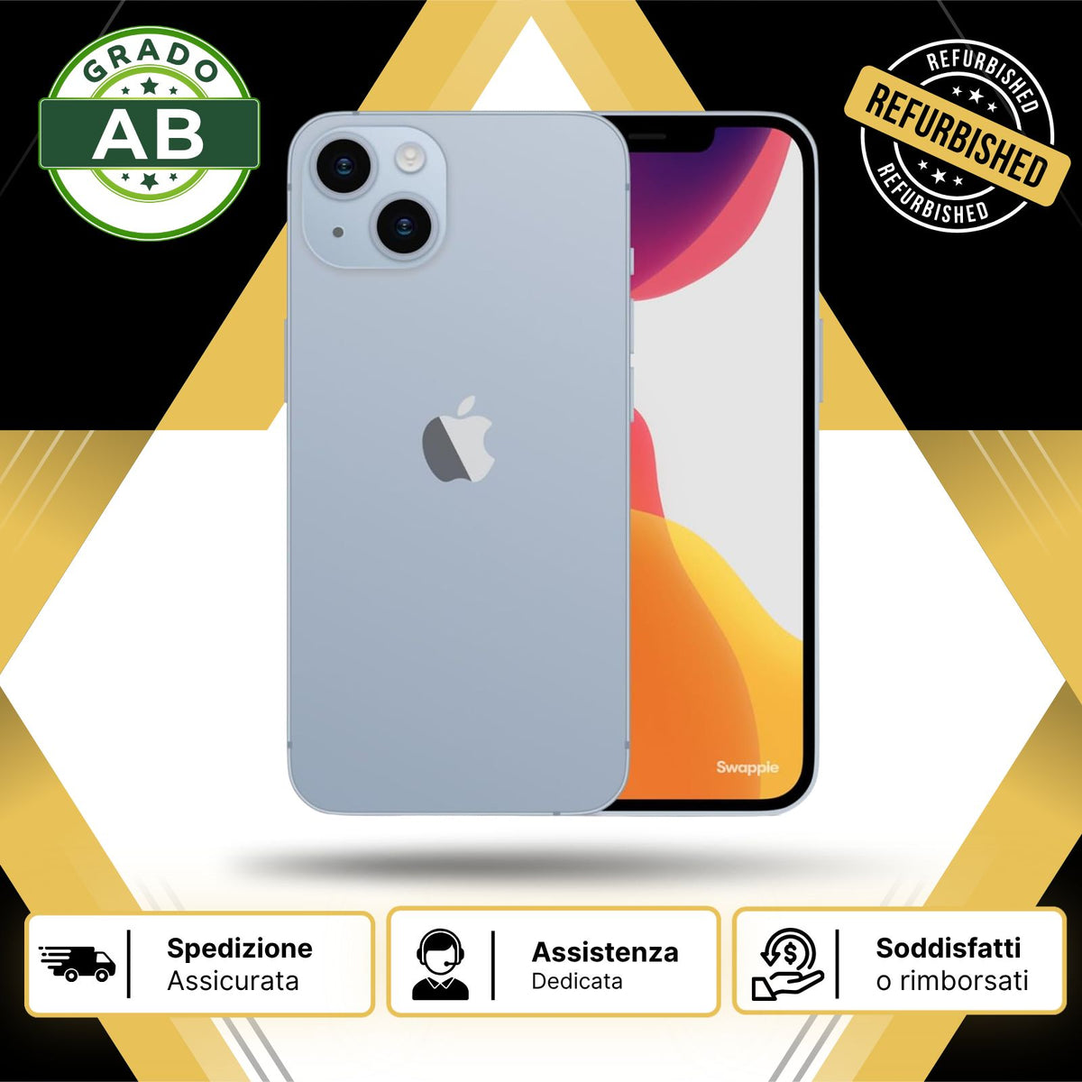 Apple iPhone 14 128GB Azzurro Ricondizionato - Buono