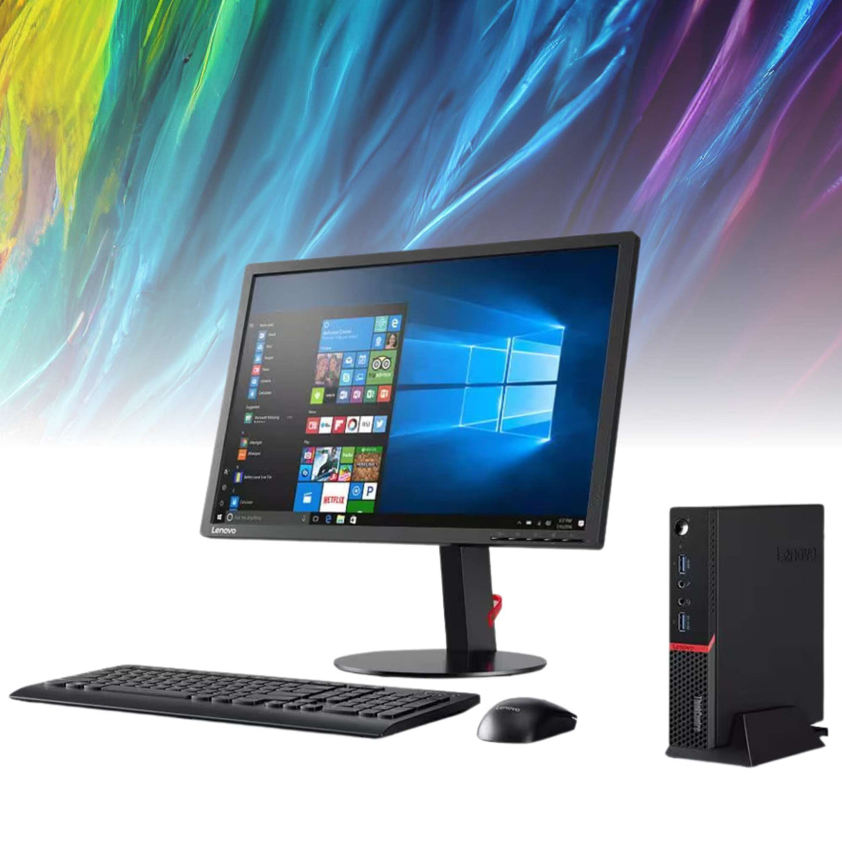 PC Computer Desktop Fisso Lenovo M900 Tiny i5-6600 Ram 16GB SSD 512GB Win 10 Pro Libre