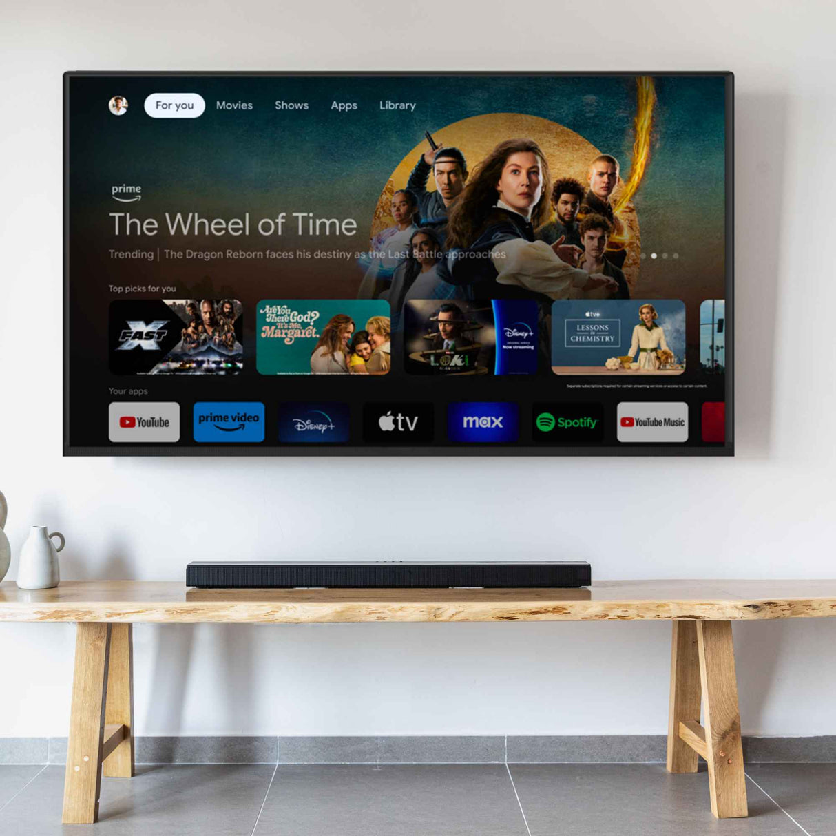 Smart TV 43" FHD 1920x1080, Android 13, Netflix, Prime Video, YouTube, Dolby Audio, HDMI, Bluetooth, Wi-Fi, DVT-2 DVB-S2