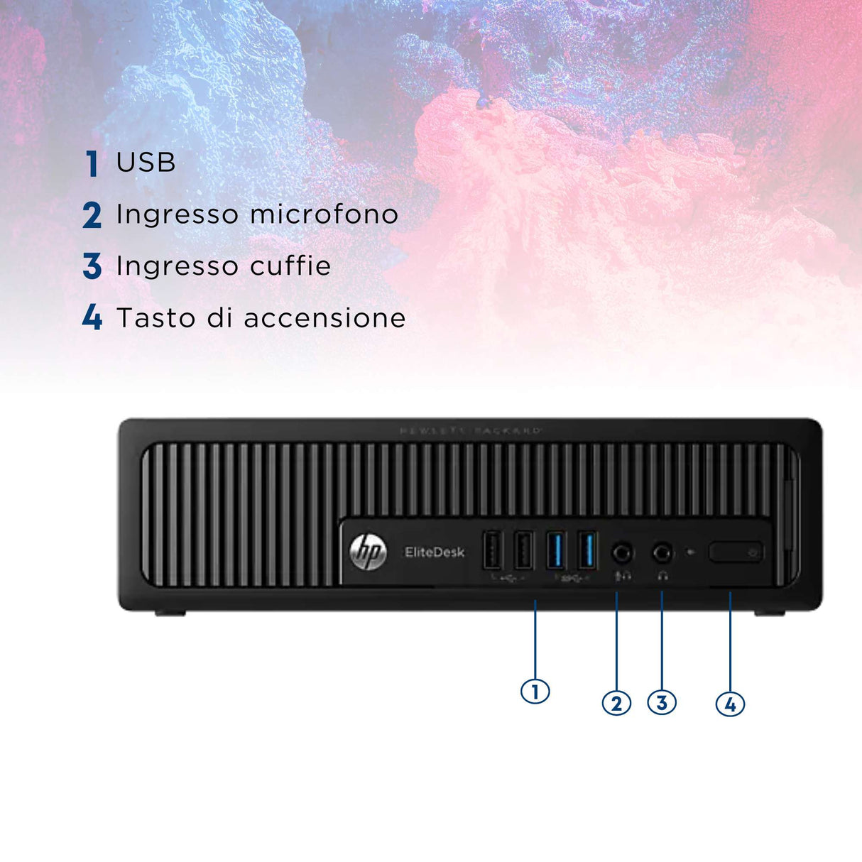 PC Computer Desktop Fisso HP 800 G1 USDT I7-4770S RAM 16GB SSD 512GB Win 11