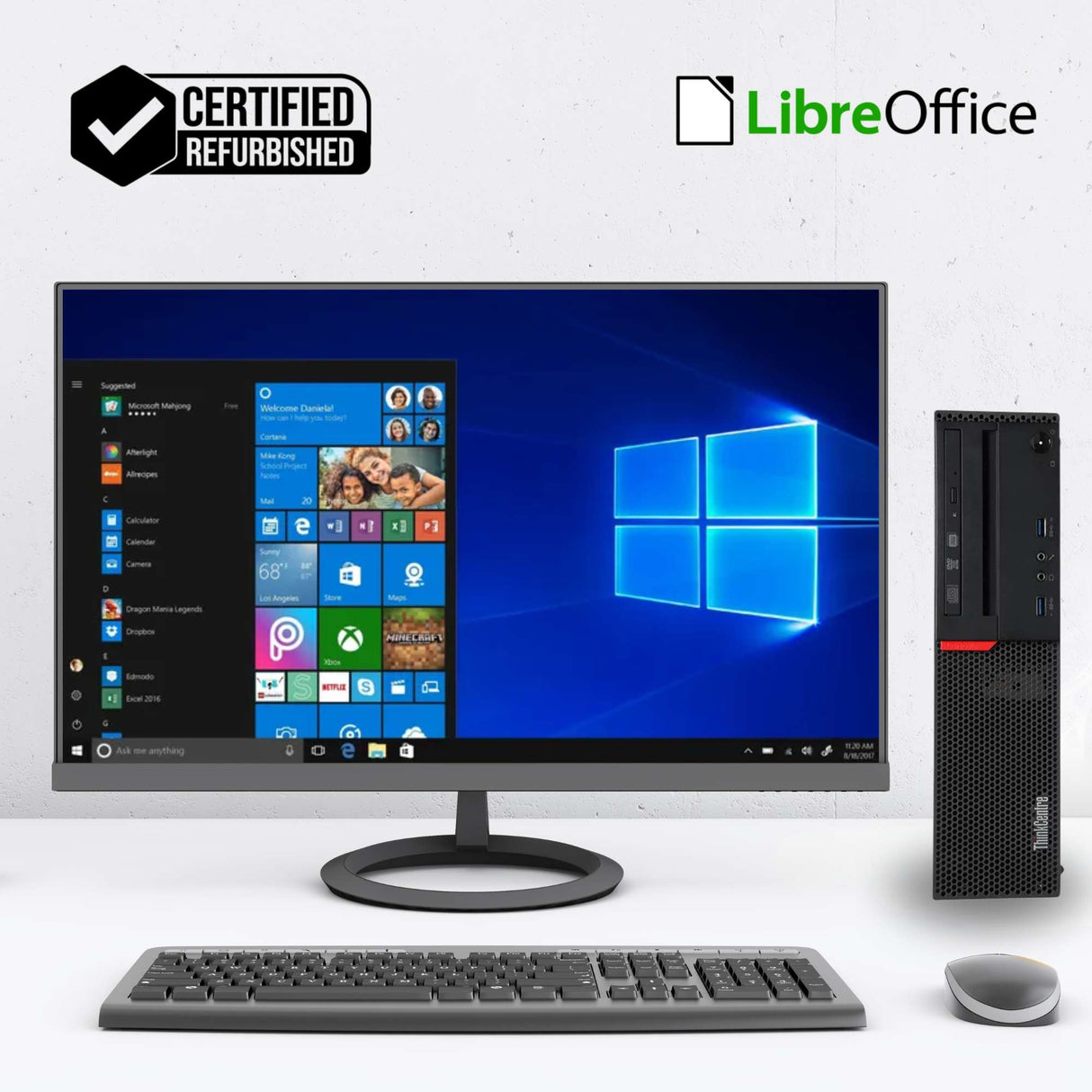 PC Computer Desktop Fisso Lenovo M700 SFF i7-6700 Ram 16GB SSD 512GB Win 10 Pro