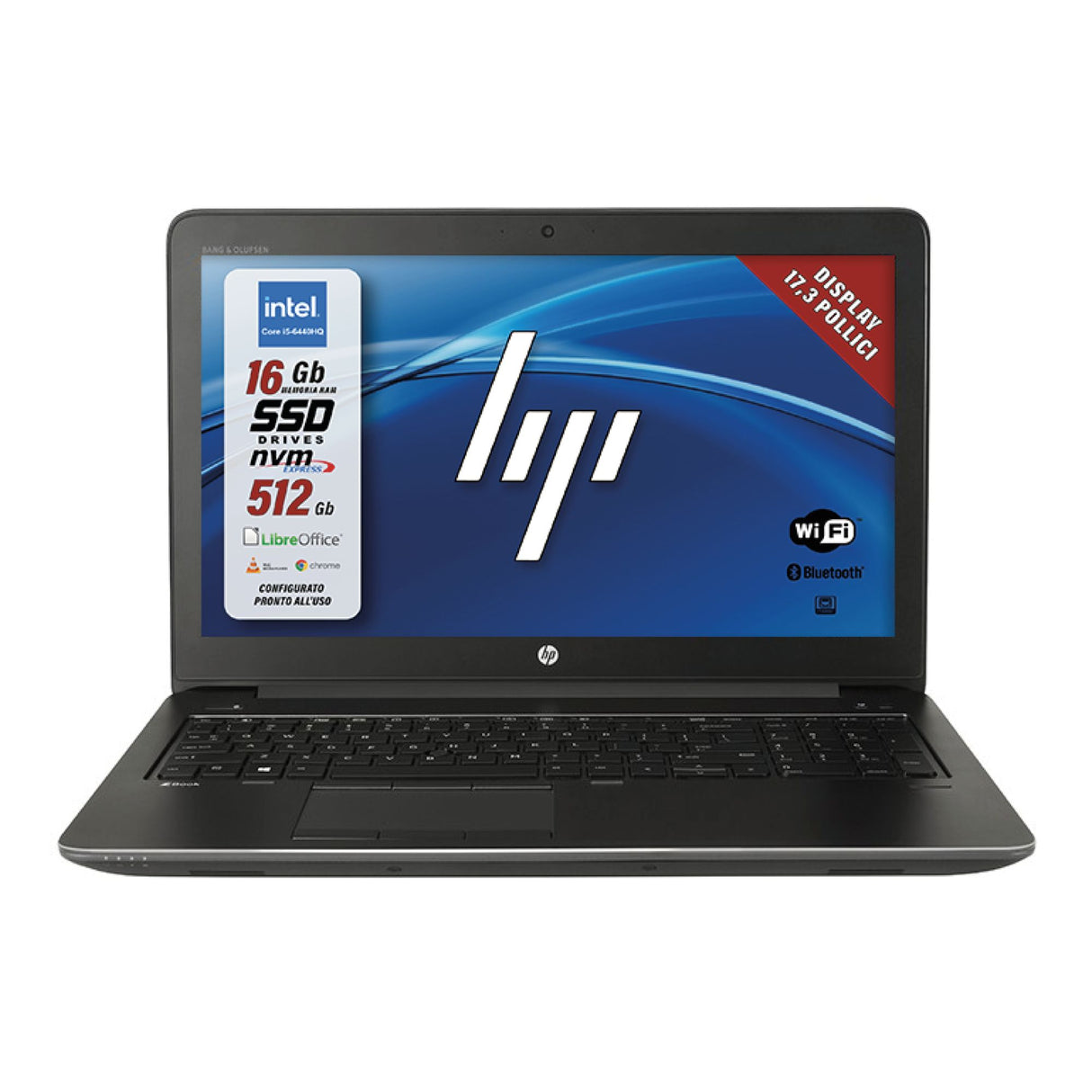 Notebook Pc Portatile HP Zbook 17 G3 i5-6440HQ 17,3" Ram 16GB SSD 512GB Win 10 Pro