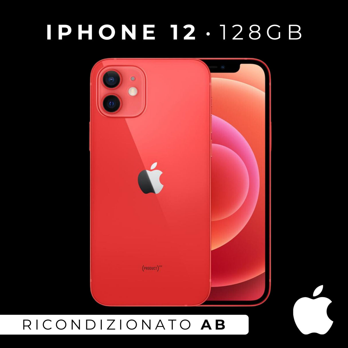 Apple iPhone 12 128Gb Rosso Ricondizionato - Buono