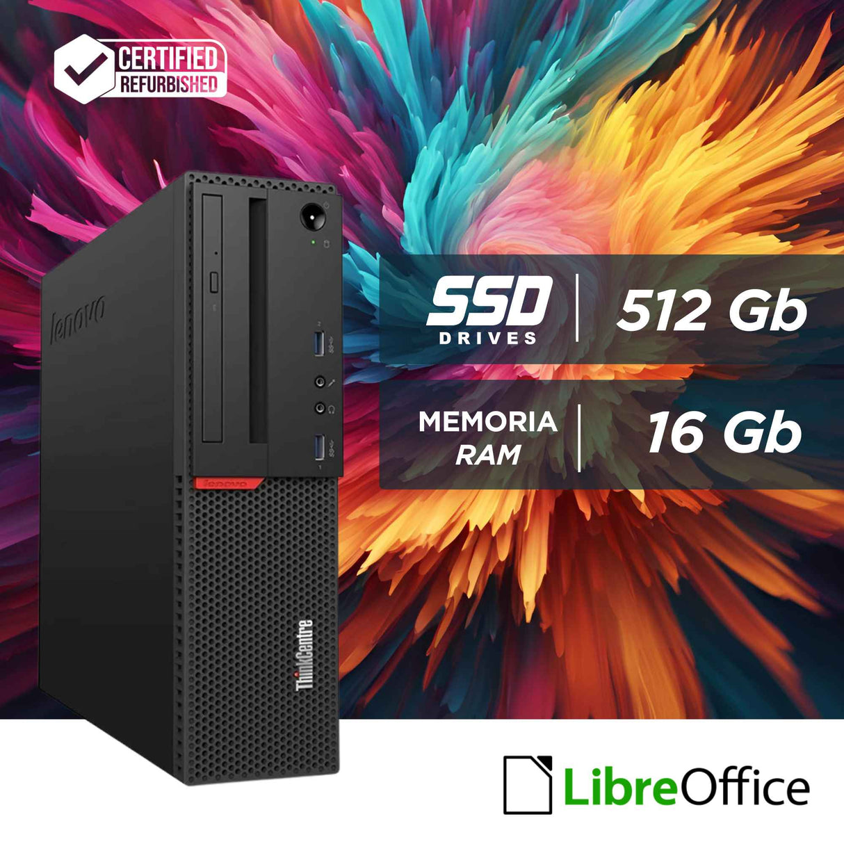 PC Computer Desktop Fisso Lenovo M700 SFF i7-6700 Ram 16GB SSD 512GB Win 10 Pro