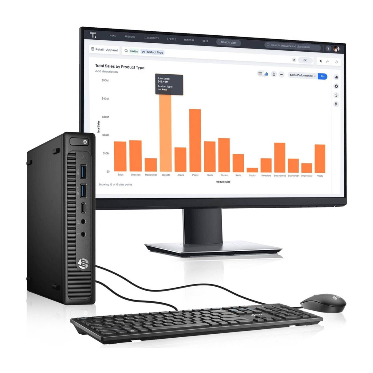 Pc Computer Desktop Fisso HP 800 G2 MINI i7-6700T Ram 16GB SSD 512GB Win 10 Pro Libre