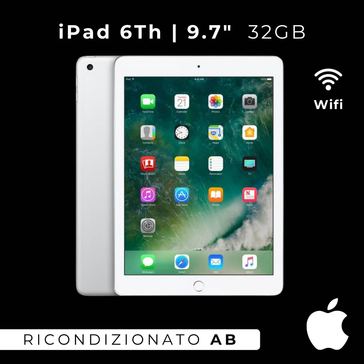 Apple iPad 2018 6th 9,7" 32Gb Silver Wi-Fi Grado AB