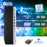 Pc Computer Desktop Fisso  HP 800 G4 SFF i7-8700 Ram 16GB SSD 256GB Win 11 Pro