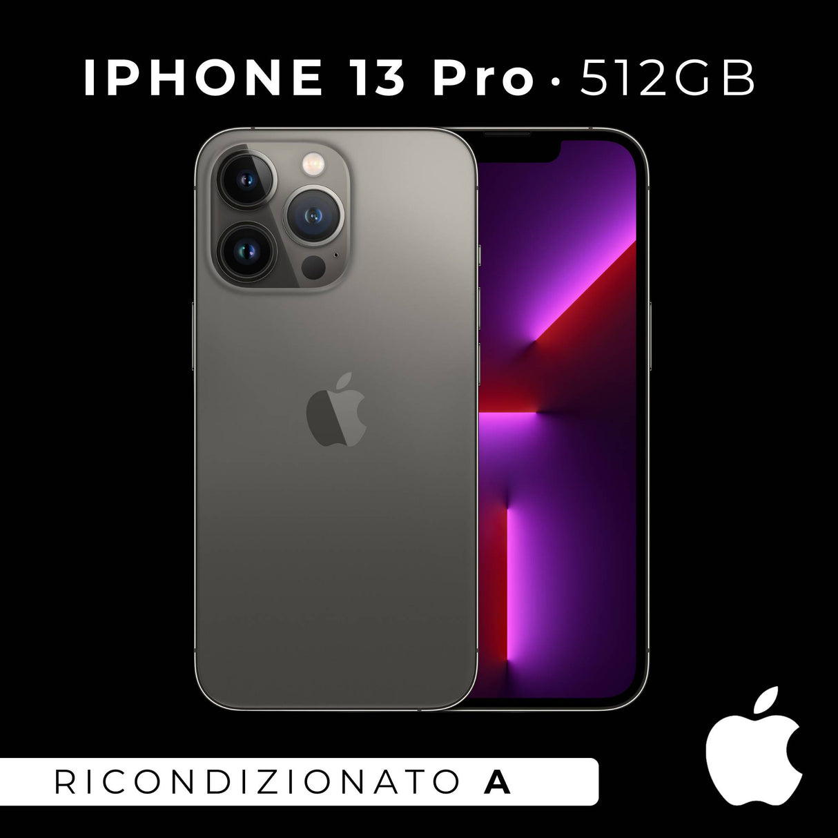 Apple iPhone 13 Pro 512GB Graphite Ricondizionato - Ottimo