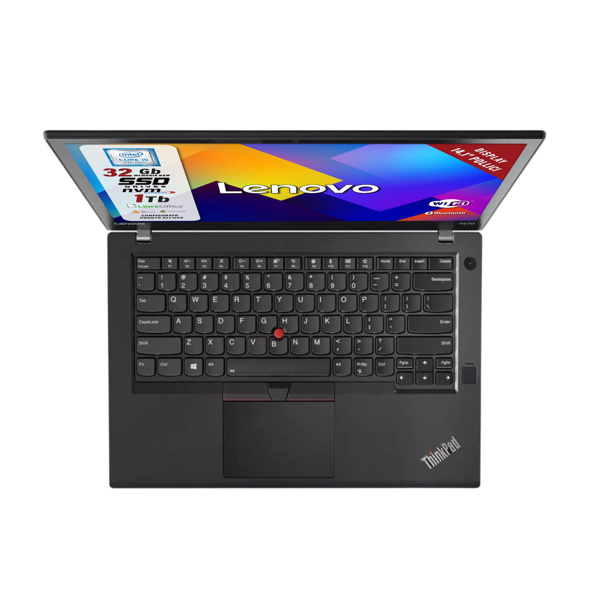OIL - Lenovo T470 Core i7-7600U RAM:32GB-SSD:1000GB 14" W10 Libre + Finger Print