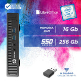 Pc Computer Desktop Fisso HP 800 G2 MINI i7-6700T Ram 16GB SSD 512GB Win 10 Pro Libre