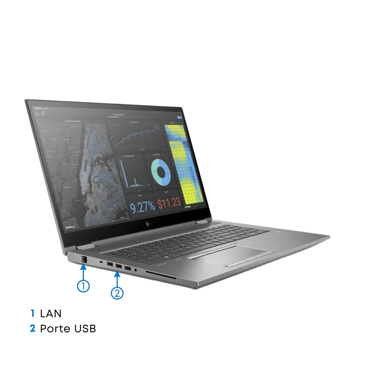 Notebook Pc Portatile HP Zbook Fury 17 G8 i7-11800H Ram 32Gb SSD 512Gb Win 11