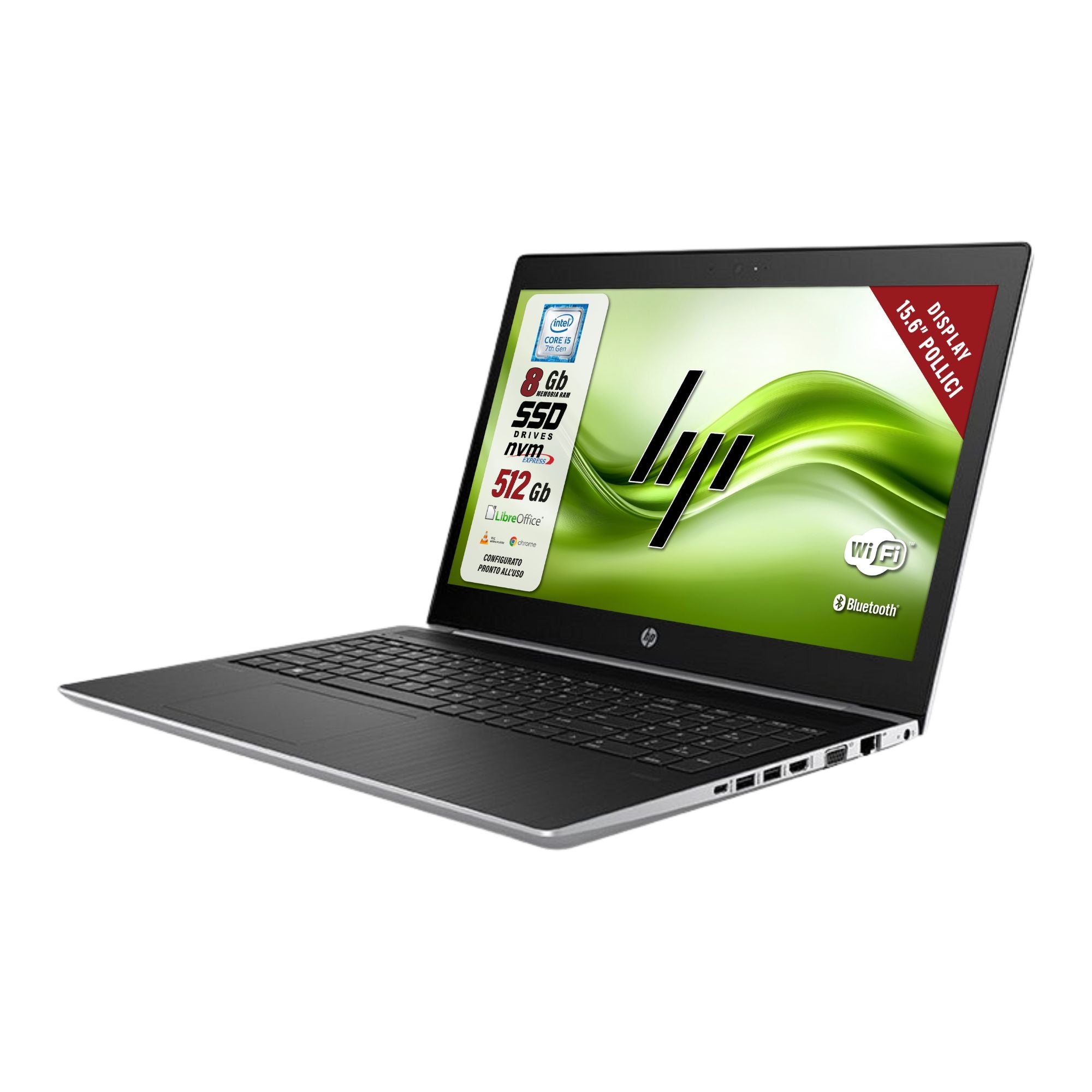 HP ProBook 240 - Notebook Ricondizionato, Intel Core I5, 16GB RAM, SSD 512GB, Display 15.6", Windows 11 Pro E Pacchetto Office Incluso, Pronto All'Uso - 2