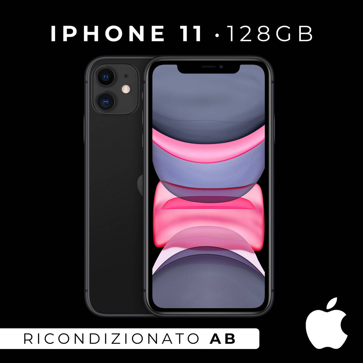 Apple iPhone 11 128Gb Nero Ricondizionato - Buono