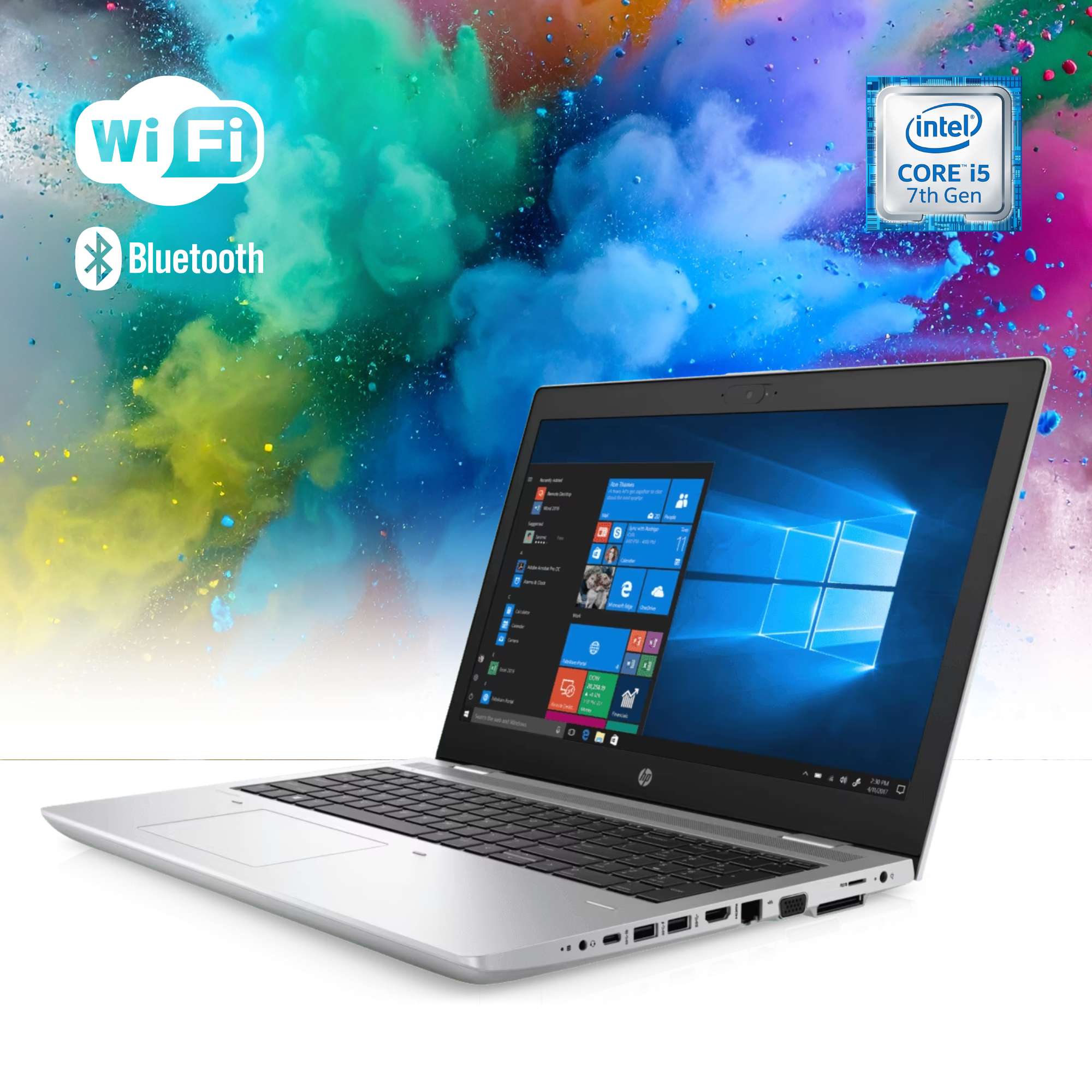 Notebook Pc Portatile HP Probook 650 G4 i5-7200U 8GB 256GB 15,6