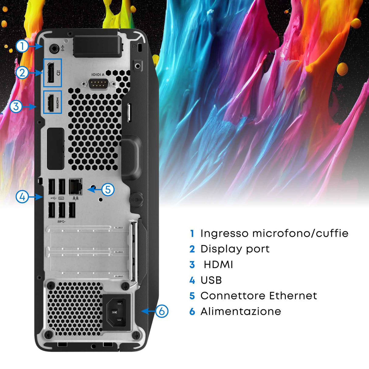 PC Computer Desktop Fisso HP 400 G9 SFF i5-13500 Ram 16GB SSD 512GB Win 11 Nuovo