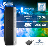 PC Computer Desktop  HP 600 G4 SFF i5-8500 Ram 16GB SSD 256GB Win 11 Pro