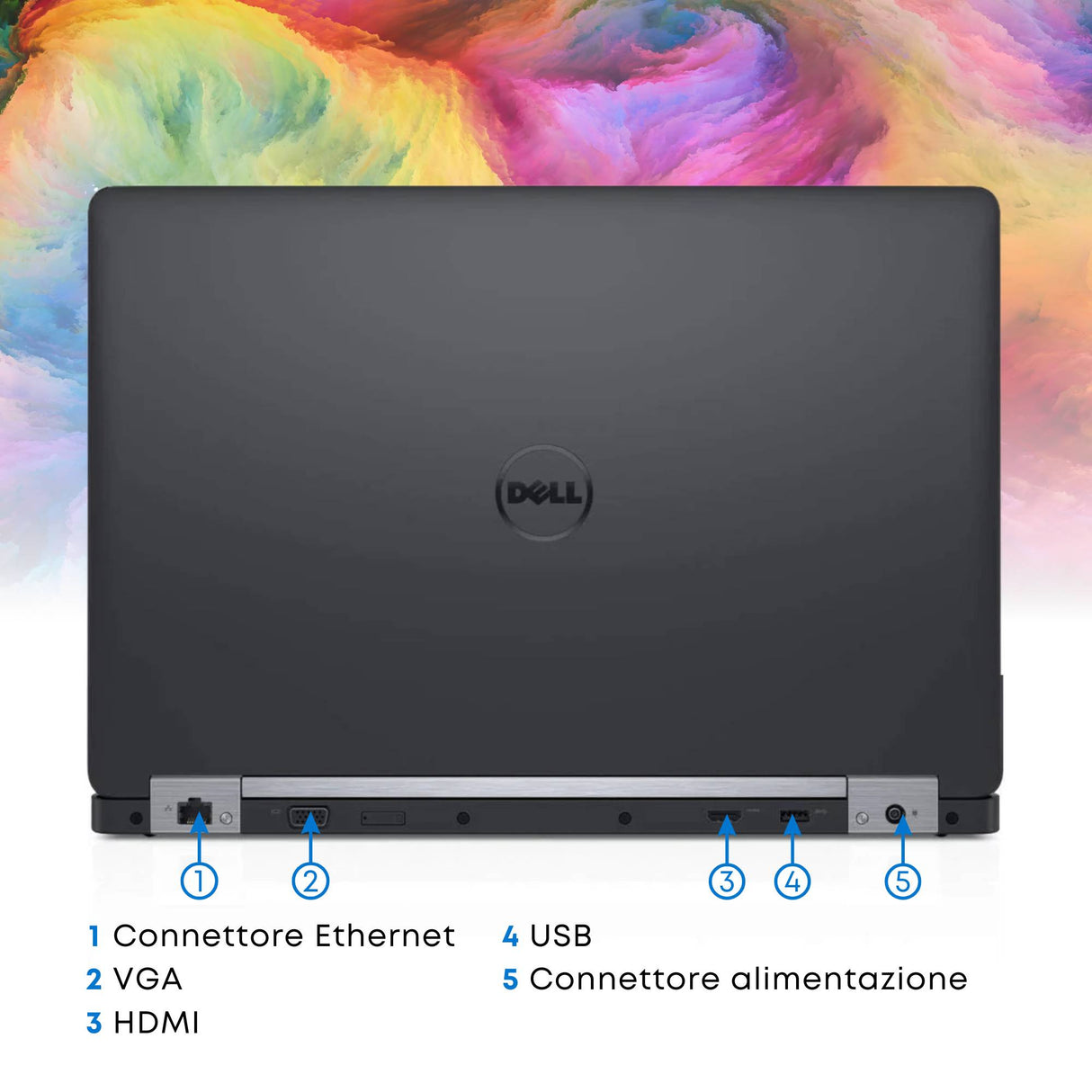 Notebook Pc Portatile Dell 5470 i5-6200u Ram 8GB SSD 256GB 14,1" HD Win 10 Pro