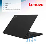 Notebook Pc Portatile Lenovo ThinkPad E490 i5-8365U 14,1" Ram 8GB 256GB SSD Win 11 Pro