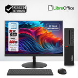 PC Computer Desktop Fisso Lenovo M910s SFF I5-6500 Ram 32Gb SSD 1000Gb + Monitor 24" FHD + Mouse +Tastiera