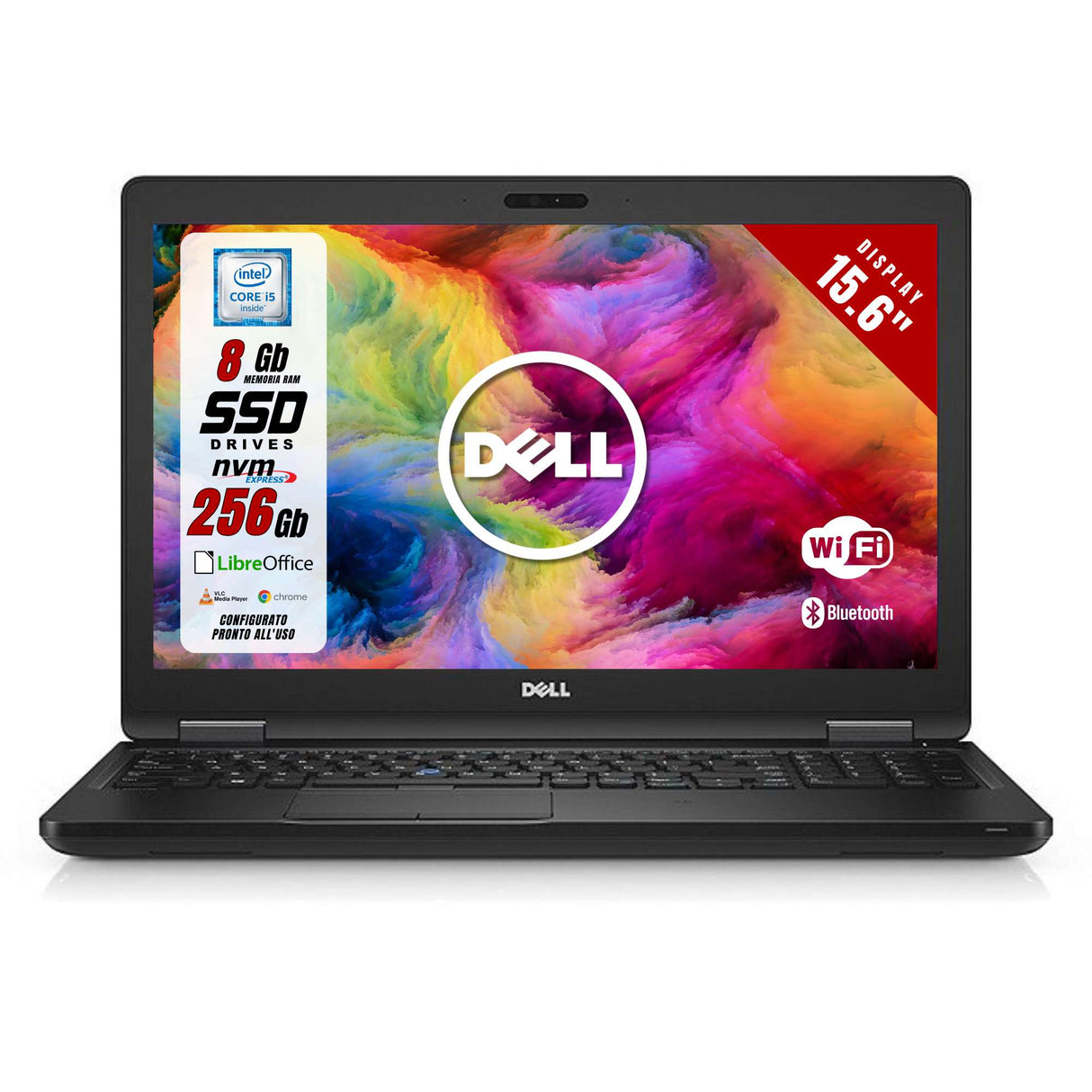 Notebook Pc Portatile Dell 5470 i5-6200u Ram 8GB SSD 256GB 14,1" HD Win 10 Pro