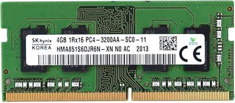 Memoria Ram SK Sodimm 4 Gb DDR4 3200 MHz - Nuova Bulk