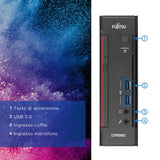 PC Computer Desktop Mini Fujitsu Q556 i7-6700T Ram 16Gb SSD 512Gb Win 11 Pro