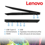 Notebook Pc Portatile Lenovo ThinkPad T14s 14" FHD i5-10310U Ram 16Gb SSD 256Gb Win 11 Pro