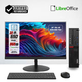 PC Computer Desktop Fisso Lenovo M800 SFF Core i5-6500 Ram 16GB SSD 512GB Win 10 Pro + Monitor 24" FHD + Mouse + Tastiera