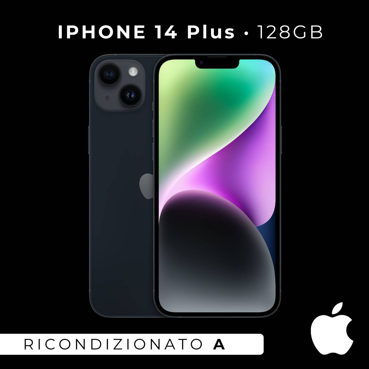 Apple iPhone 14 Plus 128Gb Black Ricondizionato - Ottimo